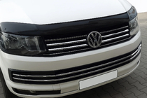 Volkswagen T6 2015-2024 Zierleisten für Kühlergrill Stoßstange 2015-2019 (6 Stk, Edelstahl) Foto 1