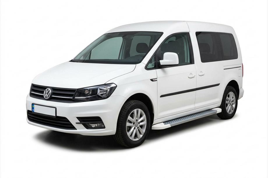 Volkswagen Caddy 2015-2020 Seitenschweller Allmond White (2 Stk., Aluminium) Image