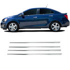 Chevrolet Aveo T300 2011-2020 Fensterleisten unten Edelstahl Hatchback, OmsaLine - Italienischer Edelstahl Foto 2
