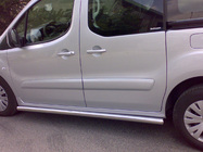 Citroen Berlingo 1996-2008 Seitliche Rohre (2 Stk., Edelstahl) Ø60, ohne Kunststoffabdeckungen Foto 2
