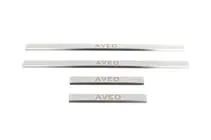 Chevrolet Aveo T250 2005-2011 Einstiegsleisten Edelstahl Carmos (4 Stk) Foto 2