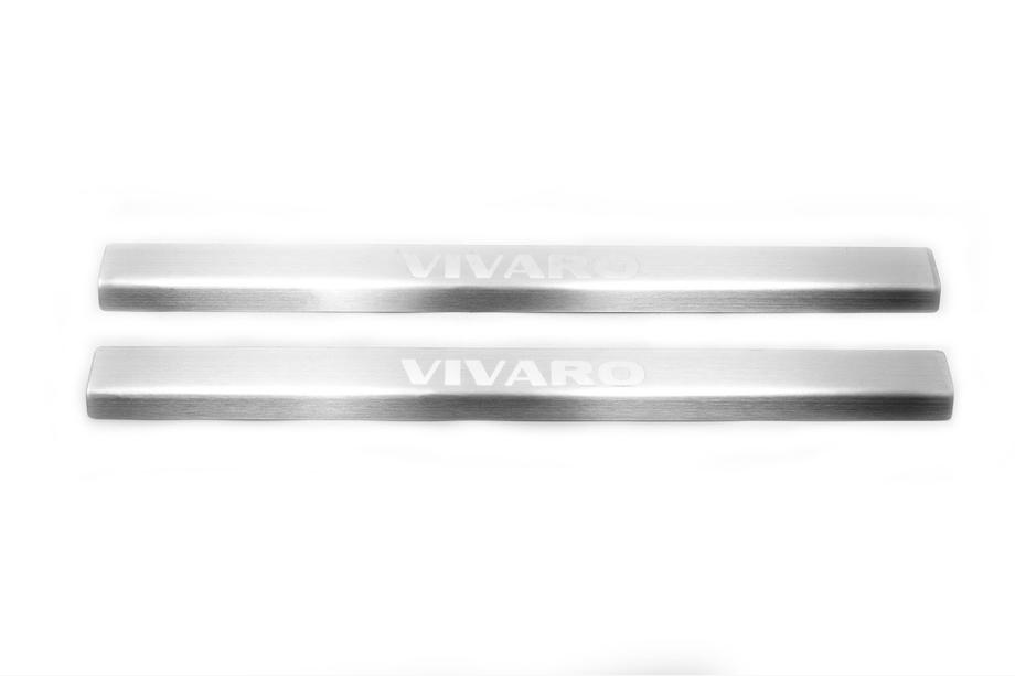 Opel Vivaro 2001–2015 Einstiegsleisten Abdeckungen Laser-Style (2 Stk, Stahl) Foto 5
