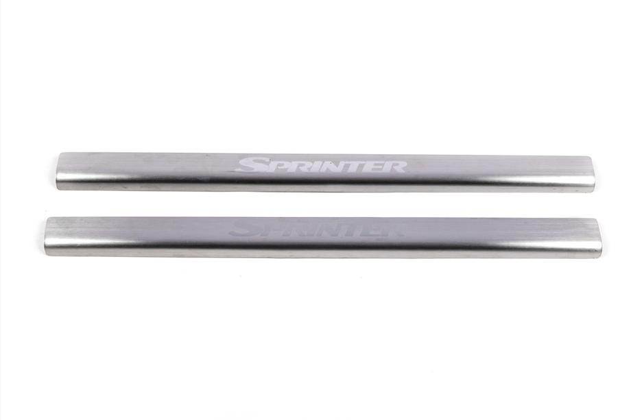 Mercedes Sprinter W906 2006–2018 Einstiegsleisten Abdeckungen Lazer-Style (2 Stk, Stahl) Foto 2