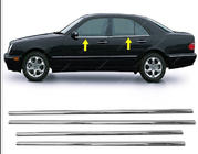 Mercedes E-class W210 1995-2002 Fensterunterkante Zierleisten Edelstahl (4 Stk) OmsaLine - Italienischer Edelstahl Foto 5