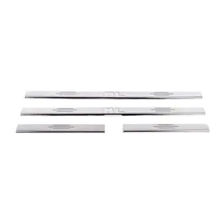 Einstiegsleisten Edelstahl (Carmos, 4 Stk.) Mercedes ML W163 1997-2005 Foto 2