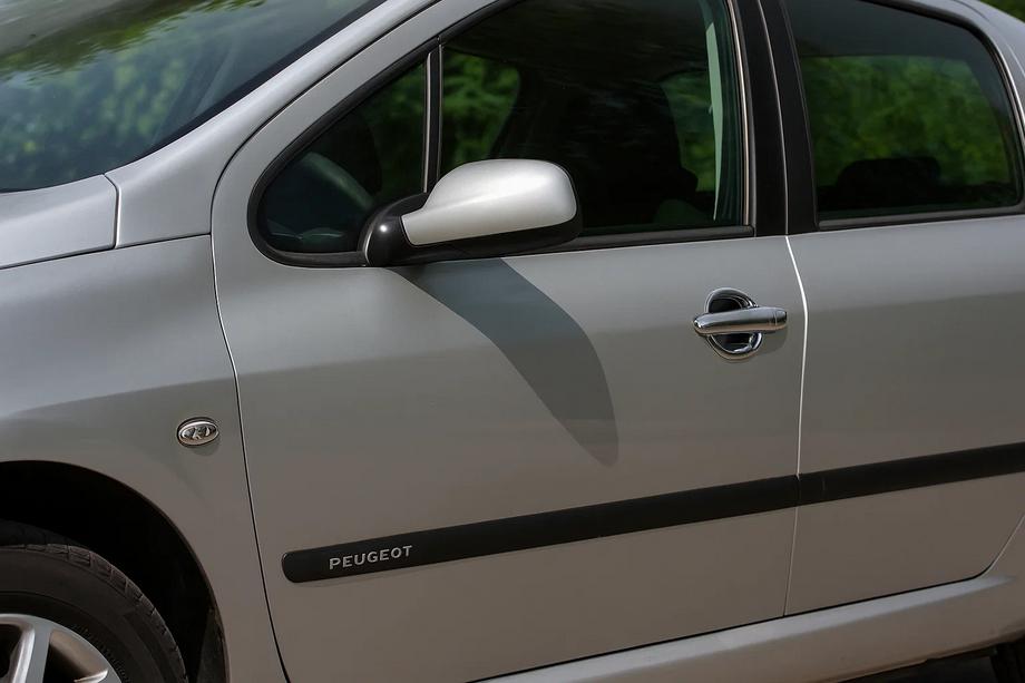 Peugeot 307 2001-2008 Chrom Unterlagen für Türgriffe (4 Stk, Kunststoff) Image