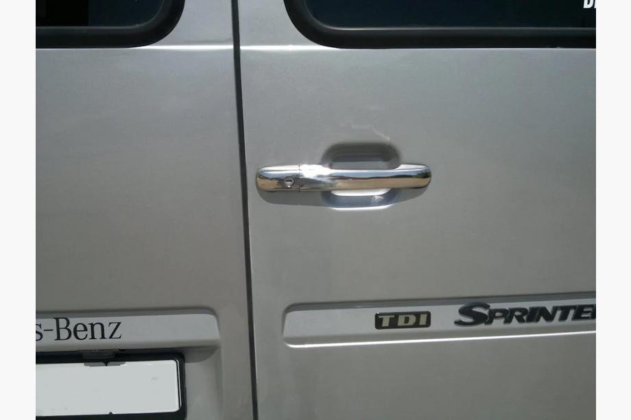 Mercedes Sprinter W901/902/903/904/905 1995–2006 Chrom Türgriffblenden (4 Stk, Edelstahl) Foto 4