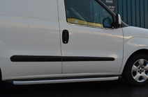 Fiat Doblo II 2010-2022 Fensterrahmen Blenden Edelstahl 2 Stk, Carmos - Türkischer Stahl Foto 1