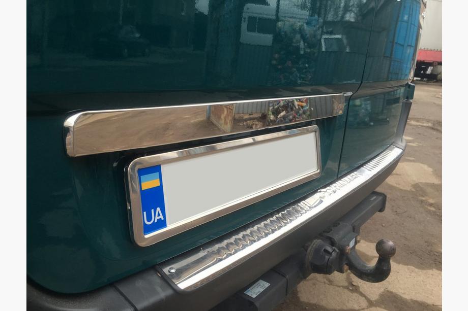 Volkswagen Crafter 2006-2016 Chromleiste über dem Kennzeichen (Edelstahl) OmsaLine - Italienischer Edelstahl Foto 2