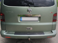 Volkswagen T5 Multivan 2003–2010 Chrom Heckklappenleiste über dem Kennzeichen (Edelstahl) Ohne Schriftzug, Carmos - Türkischer Edelstahl Foto 2