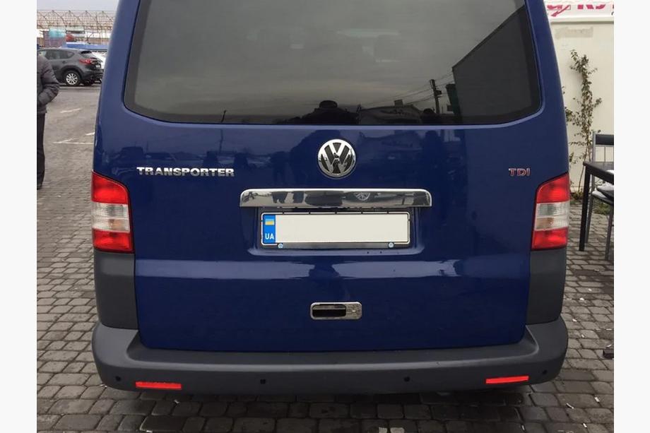 Volkswagen T5 2010-2015 Chromleiste über dem Heckklappengriff (Edelstahl) Ohne Schriftzug, OmsaLine - Italienischer Edelstahl Foto 2