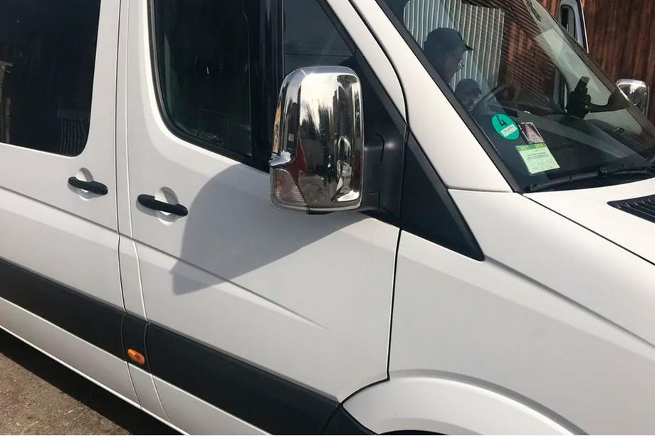 Volkswagen Crafter 2006-2016 Spiegelabdeckungen Chrom (2 Stk) OmsaLine, Italienischer Edelstahl Foto 4