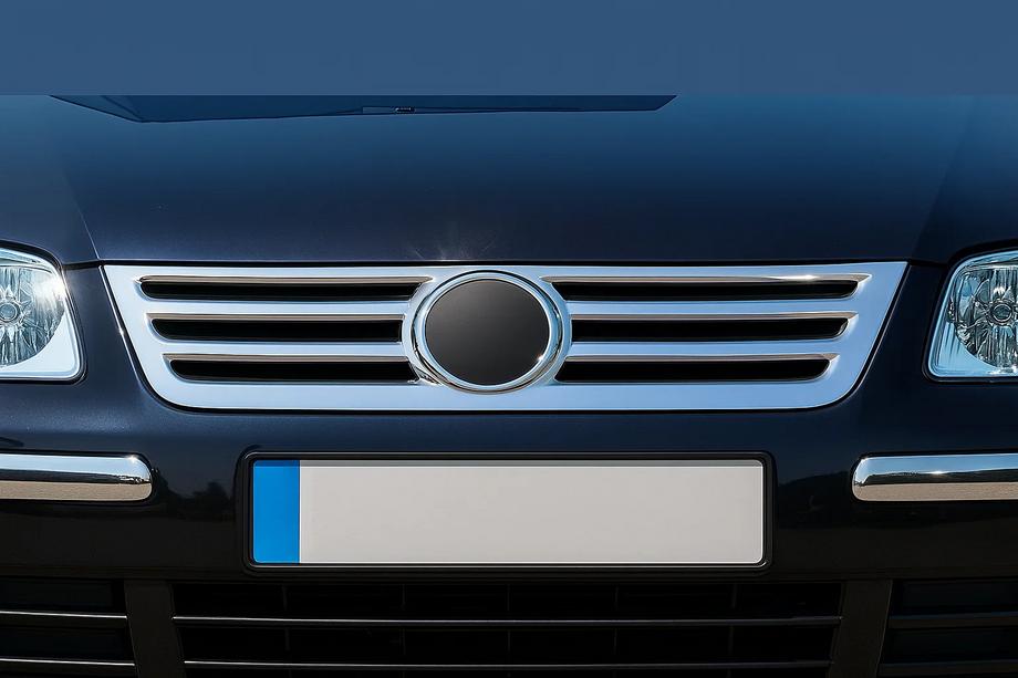 Volkswagen Caddy 2004-2010 Grillabdeckung Edelstahl OmsaLine - Italienischer Edelstahl Image