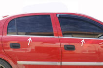 Opel Astra G classic 1998-2012 Fensterzierleisten Chrom (4 Stk) Foto 2
