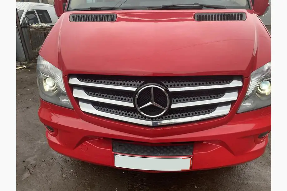 Mercedes Sprinter W906 2006–2018 Chrom Kühlergrill Blenden (2013↗, Edelstahl) Foto 7