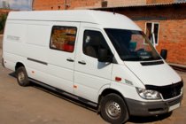 Mercedes Sprinter W901/902/903/904/905 1995–2006 Seitliche Rohre (2 Stk., Edelstahl) Mittlerer Radstand, Ø60 Foto 5