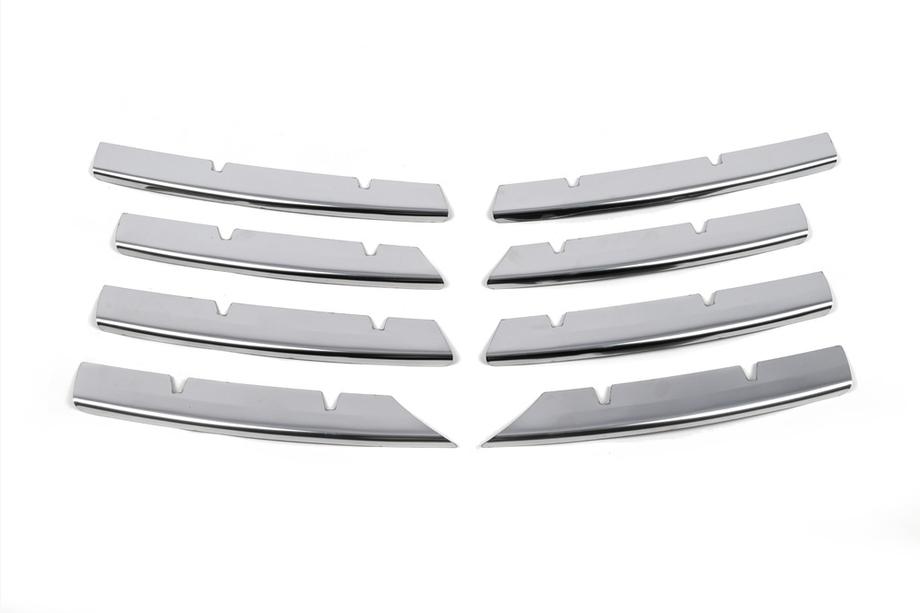 Volkswagen Passat B6 2006-2012 Chrom Kühlergrill Abdeckungen (8 Stk, Edelstahl) Carmos - Türkischer Edelstahl Foto 2