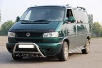 Volkswagen T4 Caravelle/Multivan 1990–2003 Frontbügel WT003 60mm Edelstahl 60mm, mit Schriftzug Foto 4