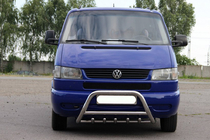 Volkswagen T4 Caravelle/Multivan 1990–2003 Frontbügel WT003 60mm Edelstahl 60mm, mit Schriftzug Foto 2