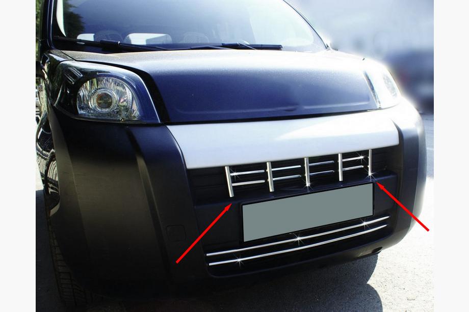 Citroen Nemo 2007-2017 Kühlergrill Abdeckung (13-tlg., Edelstahl) Image
