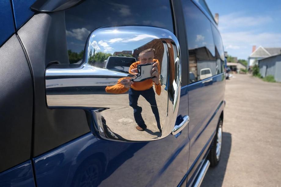 Mercedes Vito W638 1996-2003 Spiegelabdeckungen (2 Stk, Chrom) Polierter Edelstahl Image