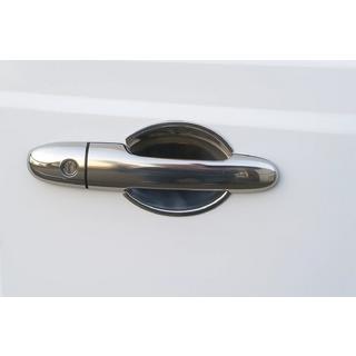 Chrom Türgriffmulden Abdeckungen (Edelstahl) Mercedes Vito W639 2004-2014 Foto 1