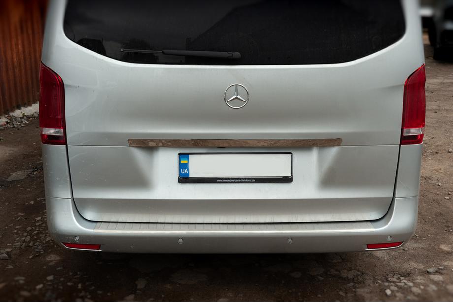 Mercedes Vito/V-class W447 2014- Heckstoßstangenschutz OmsaLine Edelstahl Matt Foto 3