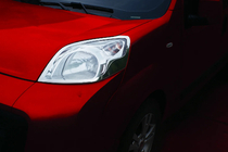 Fiat Fiorino/Qubo 2008-2024 Scheinwerferblenden (2 Stk, Edelstahl) Carmos - Türkischer Edelstahl Foto 1