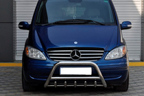 Mercedes Viano 2004-2014 Frontbügel WT003/004 (Edelstahl) 60mm, ohne Schriftzug Foto 6