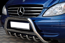 Mercedes Viano 2004-2014 Frontbügel WT003/004 (Edelstahl) 60mm, ohne Schriftzug Foto 8