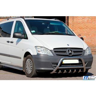 Frontbügel WT003/004 (Edelstahl) Mercedes Viano 2004-2014 Foto 2