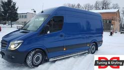 Mercedes Sprinter W906 2006–2018 Seitenschweller Premium (2 Stk., Edelstahl) d60, mittlerer Radstand Foto 6