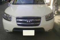 Hyundai Santa Fe 2 2006-2012 Chrom Kühlergrill Blenden (2006-2010, 2 Stk., Edelstahl) Foto 3