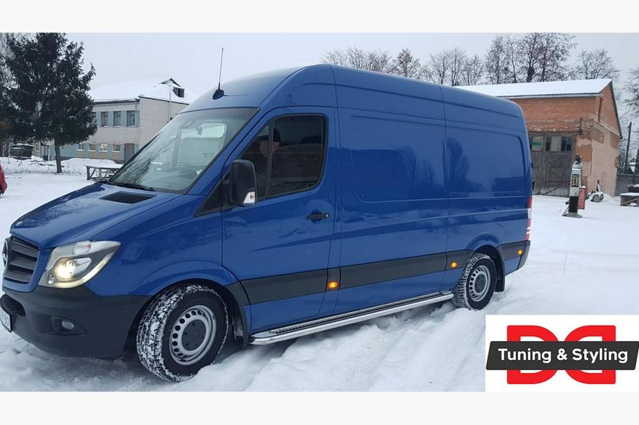Volkswagen Crafter 2006-2016 Seitenschweller Premium (2 Stk., Edelstahl) d60, kurzer Radstand Foto 3