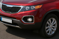 Kia Sorento II XM 2009-2014 Nebelscheinwerfer Blenden 2010-2013 (2 Stk., Edelstahl) Foto 1