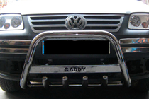 Volkswagen Caddy 2004-2010 Frontbügel WT003 (Edelstahl) 60mm, mit Schriftzug Foto 5