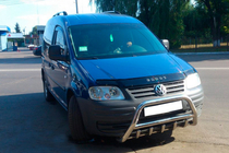 Volkswagen Caddy 2004-2010 Frontbügel WT003 (Edelstahl) 60mm, mit Schriftzug Foto 4