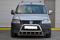 Volkswagen Caddy 2004-2010 Frontbügel WT003 (Edelstahl) 60mm, mit Schriftzug Foto 8