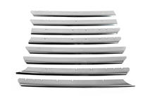 Volkswagen T4 Transporter 1990-2003 Chrom Grill Blenden Gerade Motorhaube (8 Stk, Edelstahl) Foto 3