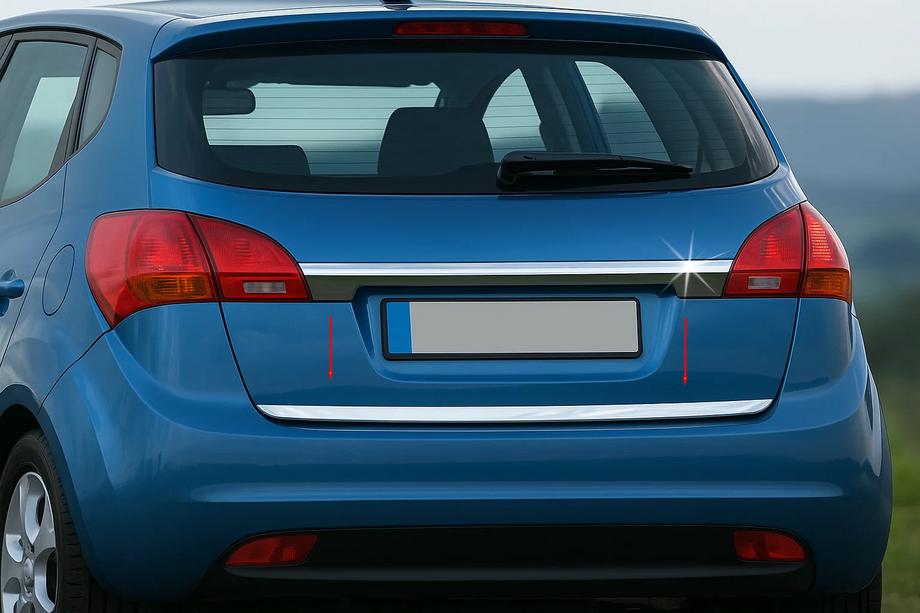 Kia Venga 2010-2019 Kofferraumleiste Edelstahl OmsaLine - Italienischer Edelstahl Image