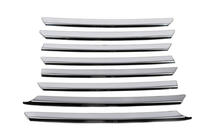 Volkswagen T4 Caravelle/Multivan 1990–2003 Chrom Kühlergrill Blenden Schräghaube (8 Stk., Edelstahl) Carmos - Türkischer Edelstahl Foto 4