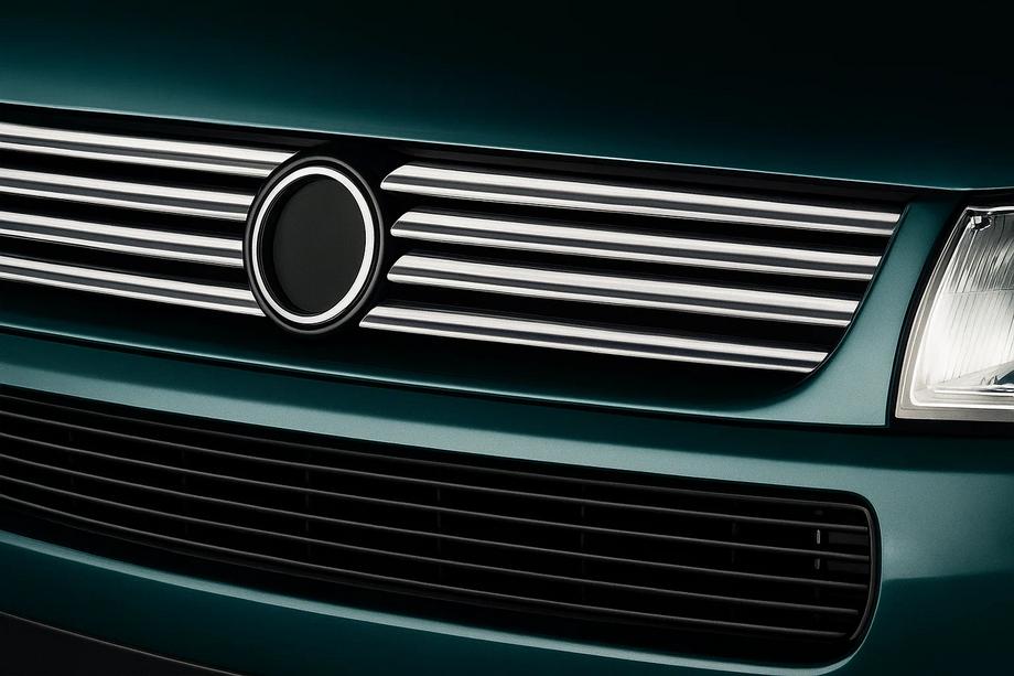 Volkswagen T4 Caravelle/Multivan 1990–2003 Chrom Kühlergrill Blenden Schräghaube (8 Stk., Edelstahl) Carmos - Türkischer Edelstahl Image