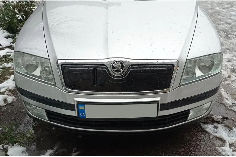 Skoda Octavia II A5 2006-2010 Winterabdeckung für Kühlergrill (oben) Image