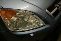 Honda CRV 2001-2006 Scheinwerfer Abdeckungen Chrom (2 Stk., Kunststoff) Foto 1