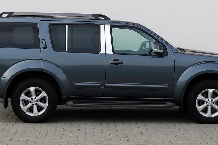 Nissan Pathfinder R51 2005-2014 Edelstahl Türsäulen Zierleisten (6 Stk) Image