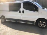 Nissan Primastar 2002-2014 Seitliche Rohre (2 Stk, Edelstahl) 60mm, Langversion Foto 4