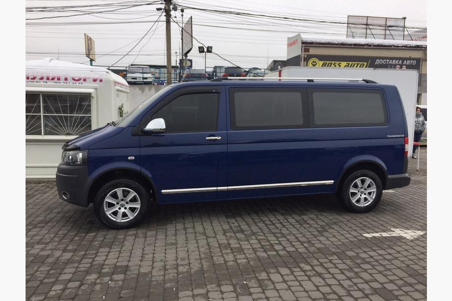 Volkswagen T5 Caravelle 2004-2010 Türleisten Edelstahl Chrom 1 Tür, Lang, OmsaLine - Italienischer Edelstahl Foto 3