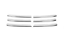 Volkswagen T5 Caravelle 2004-2010 Chrom Kühlergrill Blenden (6 Stk, Edelstahl) Carmos - Türkischer Edelstahl Foto 2