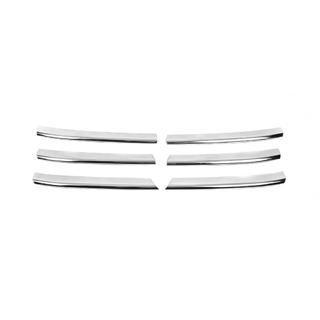 Chrom Kühlergrill Blenden (6 Stk, Edelstahl) Volkswagen T5 Caravelle 2004-2010 Foto 2