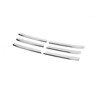 Chrom Kühlergrill Blenden (6 Stk, Edelstahl) Volkswagen T5 Caravelle 2004-2010 Foto 4